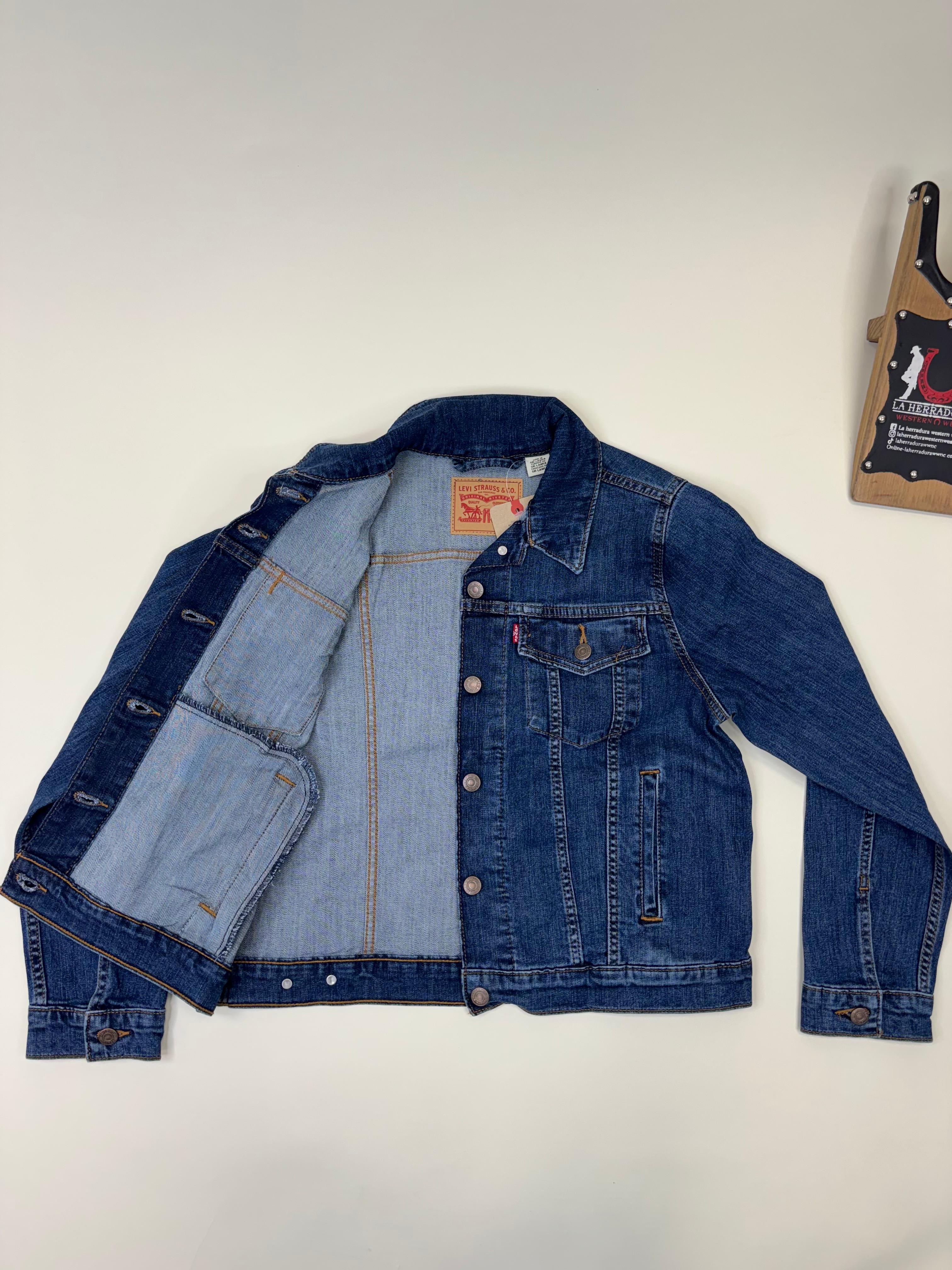 LEVI'S ORIGINAL TRUCKER JACKET DEEP BLUE LADIES