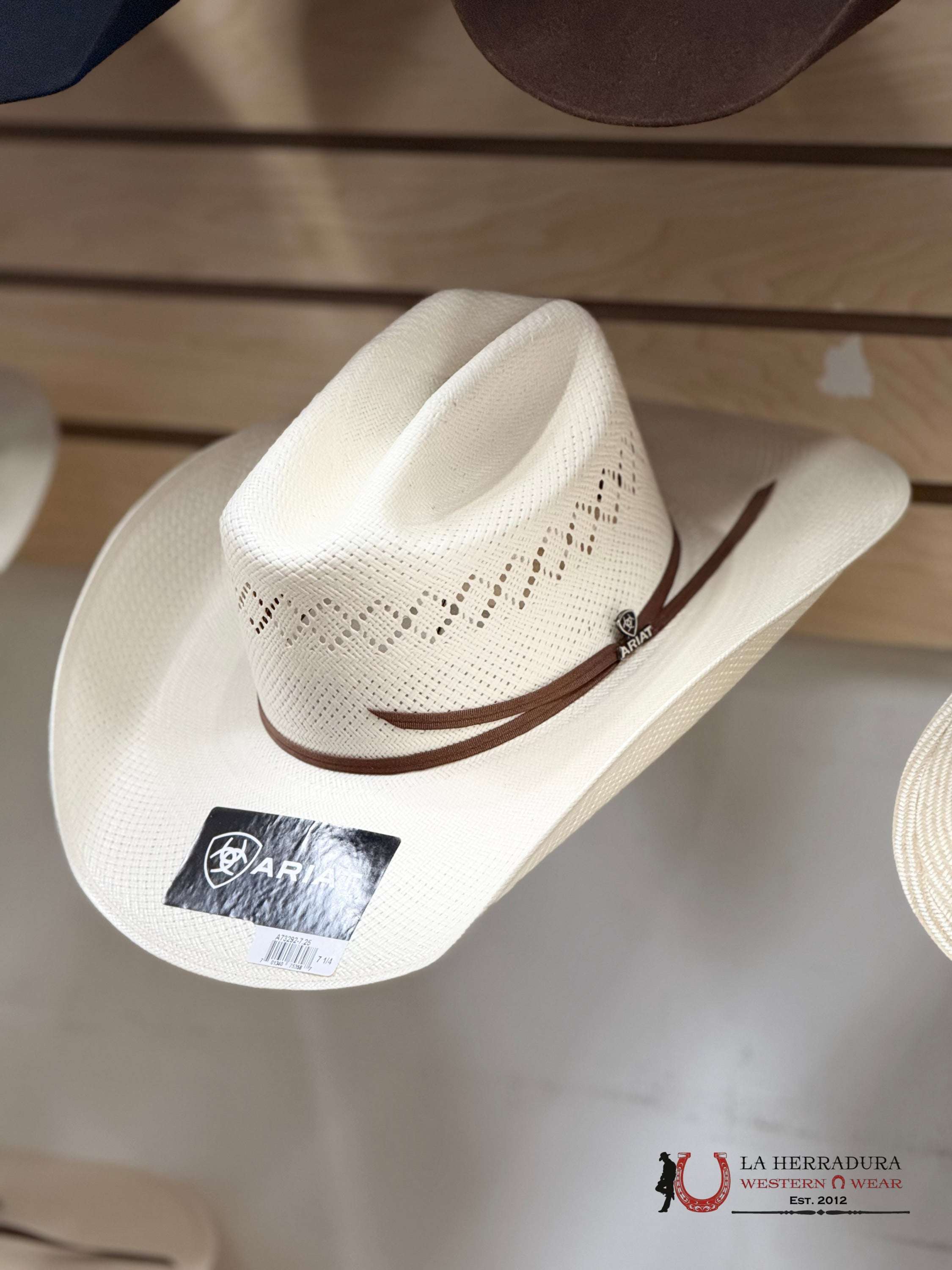 A73292 ARIAT STRAW HAT MALBORO TOQUILLA CAFÉ - La Herradura