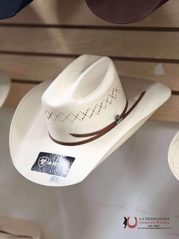 A73292 ARIAT STRAW HAT MALBORO TOQUILLA CAFÉ