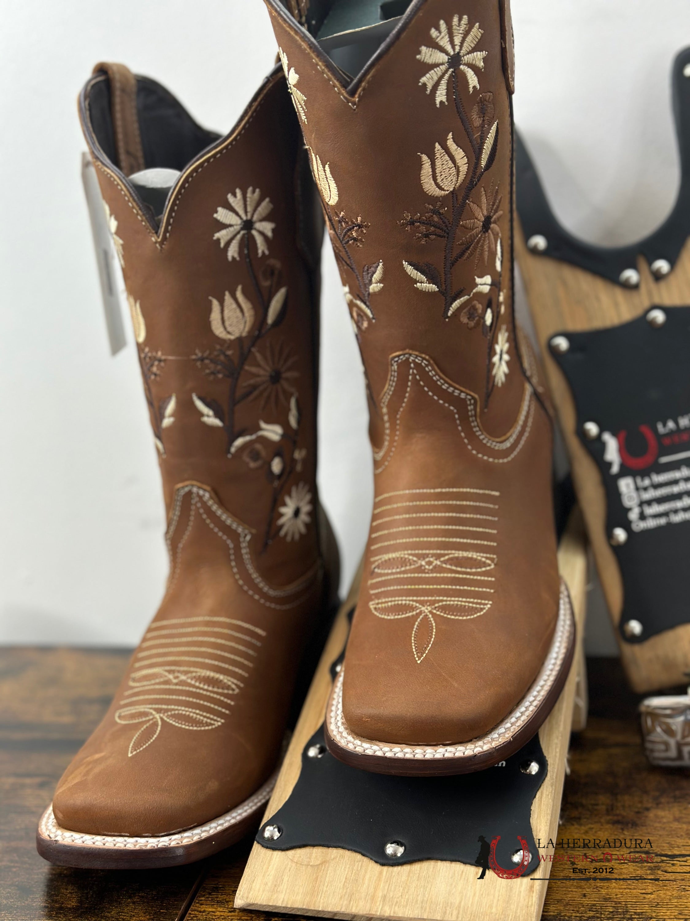 Agave Maria Jose Crazy Cafe Square Toe Boot Botas Mujeres