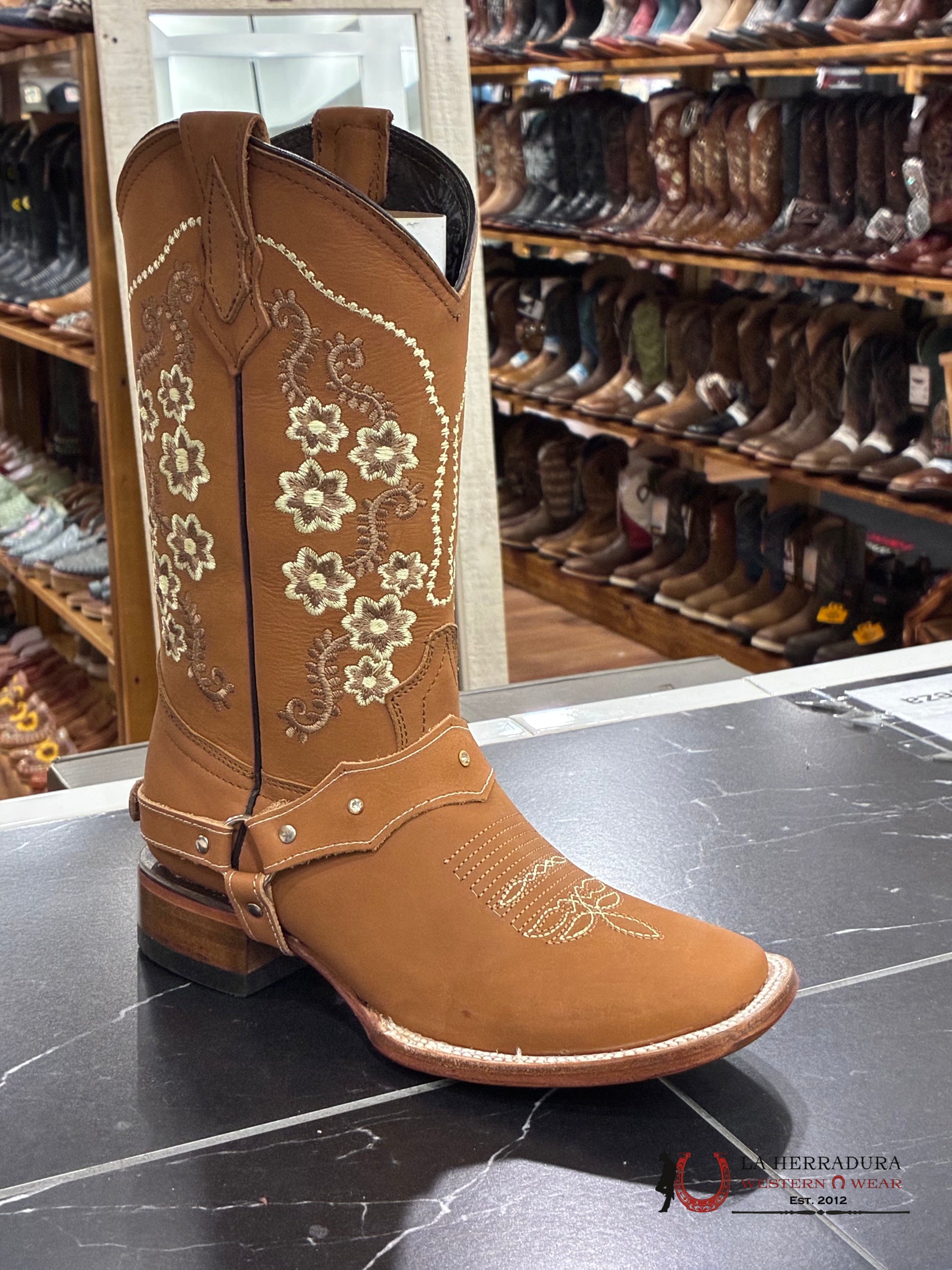 AGAVE ROSARIO TANG CRAZY TONY BD SQUARE TOE WOMEN BOOT BOTAS MUJERES