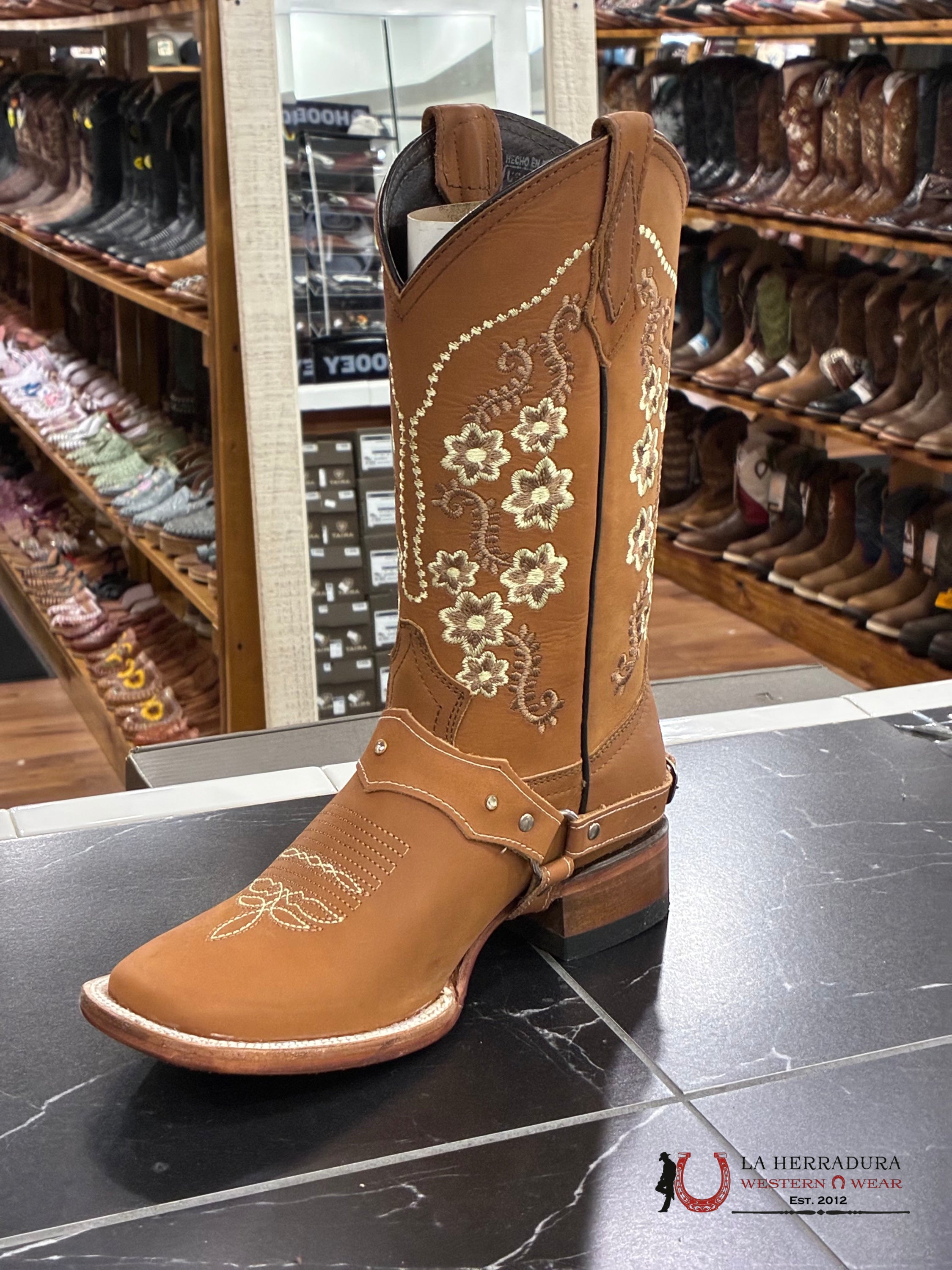 AGAVE ROSARIO TANG CRAZY TONY BD SQUARE TOE WOMEN BOOT BOTAS MUJERES