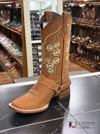 BOTA DE MUJER AGAVE ROSARIO TANG CRAZY TONY DE PUNTA CUADRADA