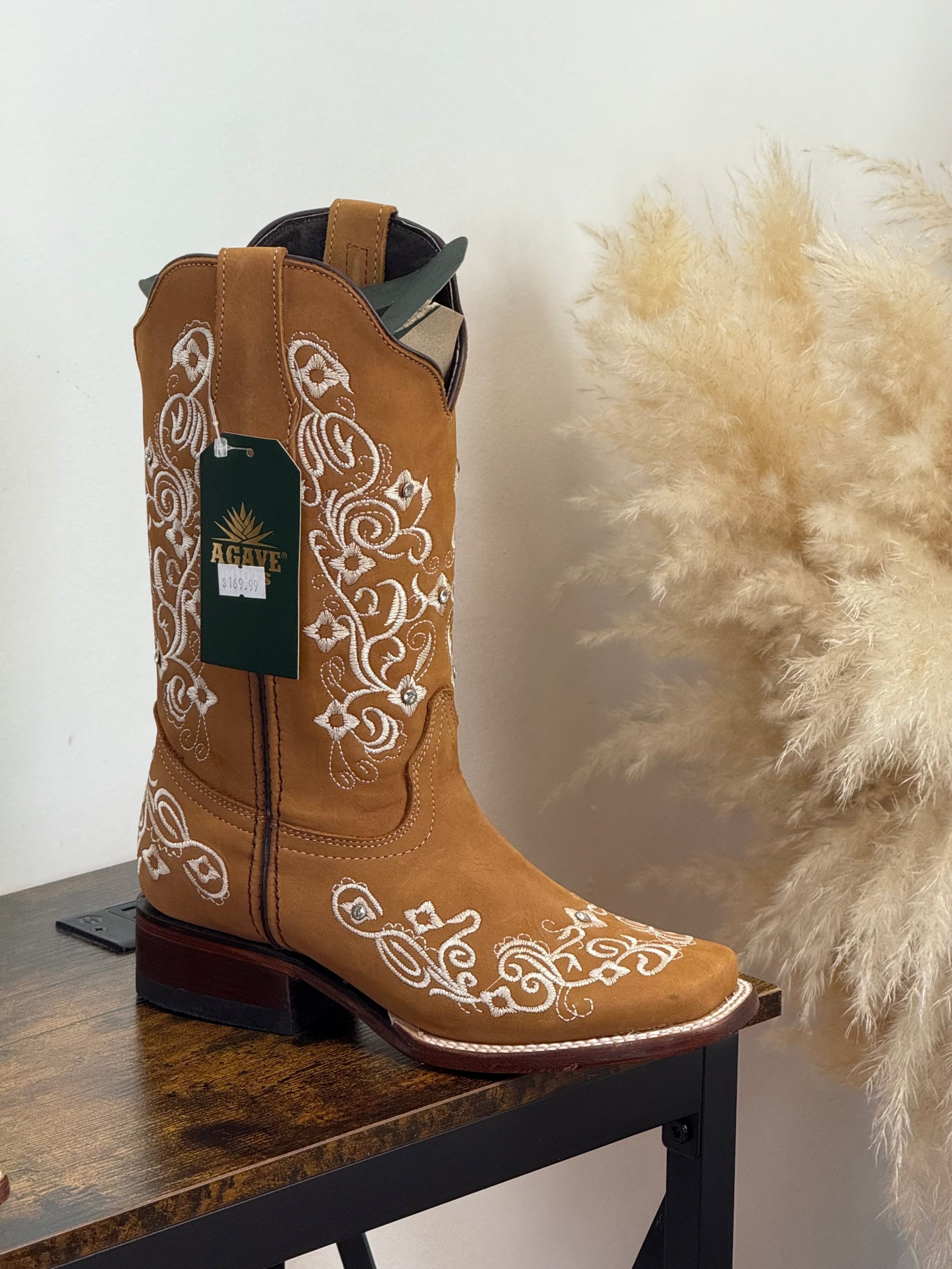 AGAVE WOMENS BOOT GRECAS NOBUCK ARENA CUERO BOTAS MUJERES