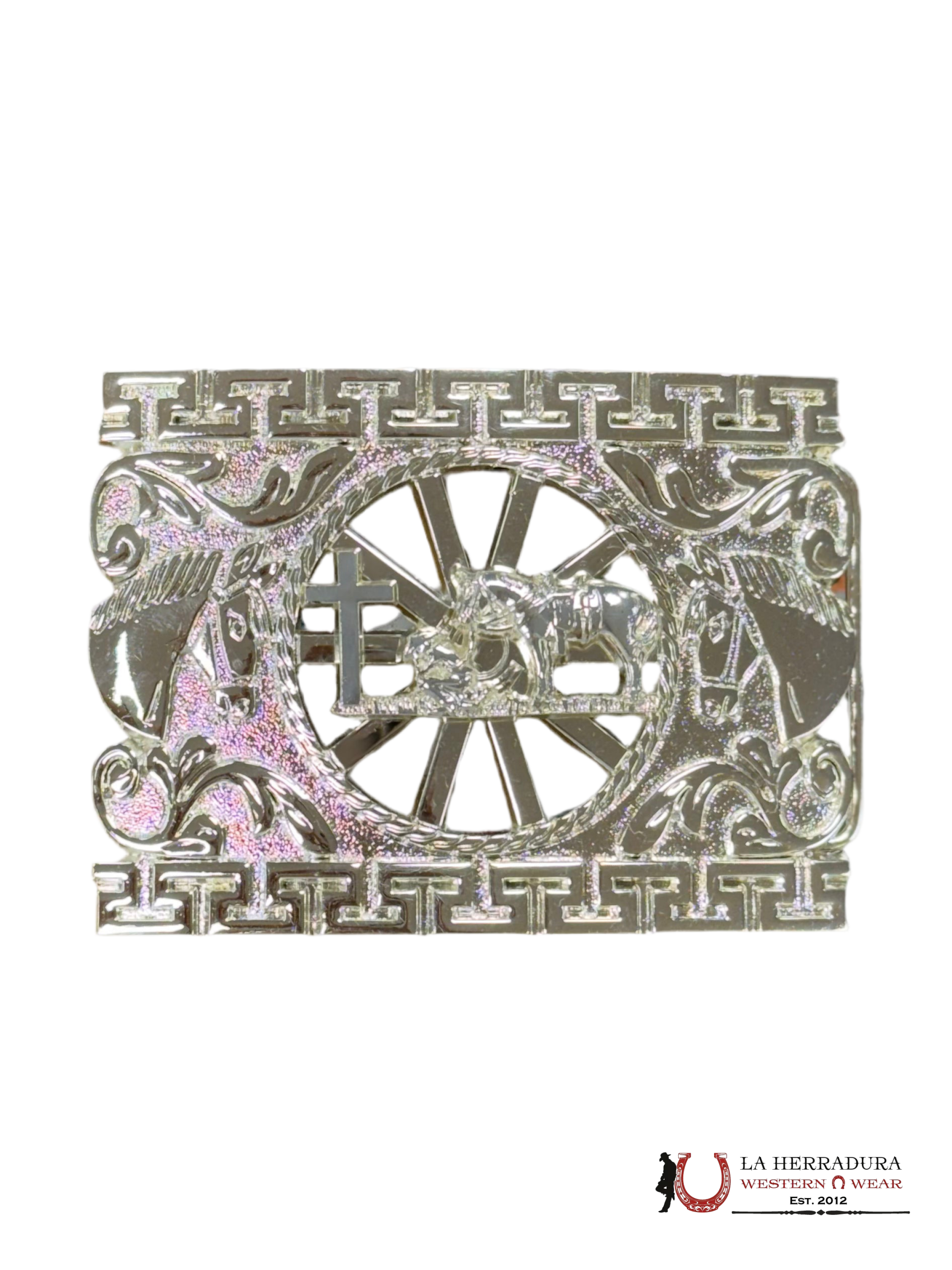 ALL SILVER GINETE SQUARE BUCKLE ACCESORIOS