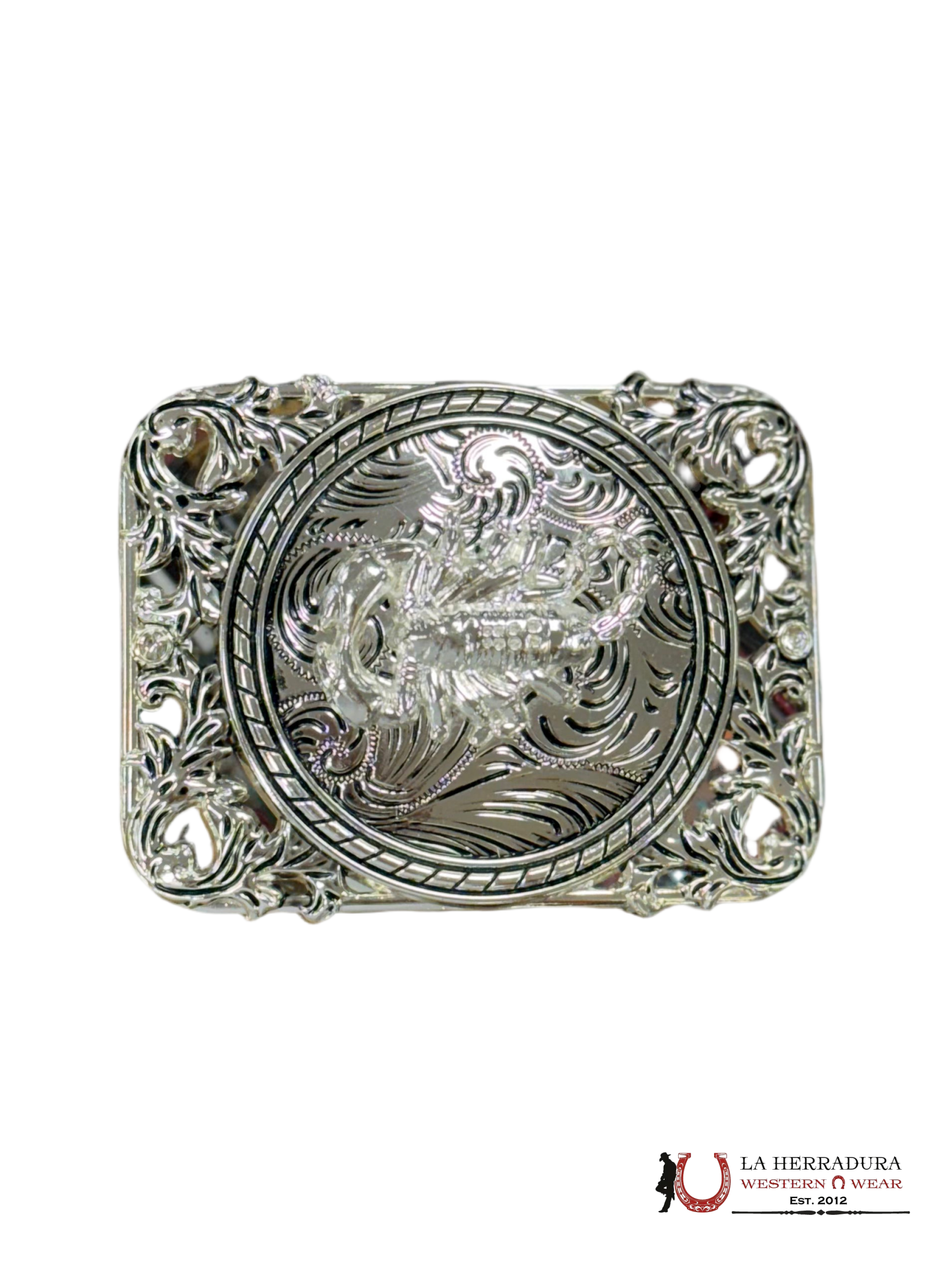 ALL SILVER SCORPION SQUARE BUCKLE ACCESORIOS