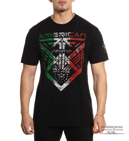 AMERICAN FIGHTER MEN T-SHIRT BLACK MEXICO KENTFIELD FM15530