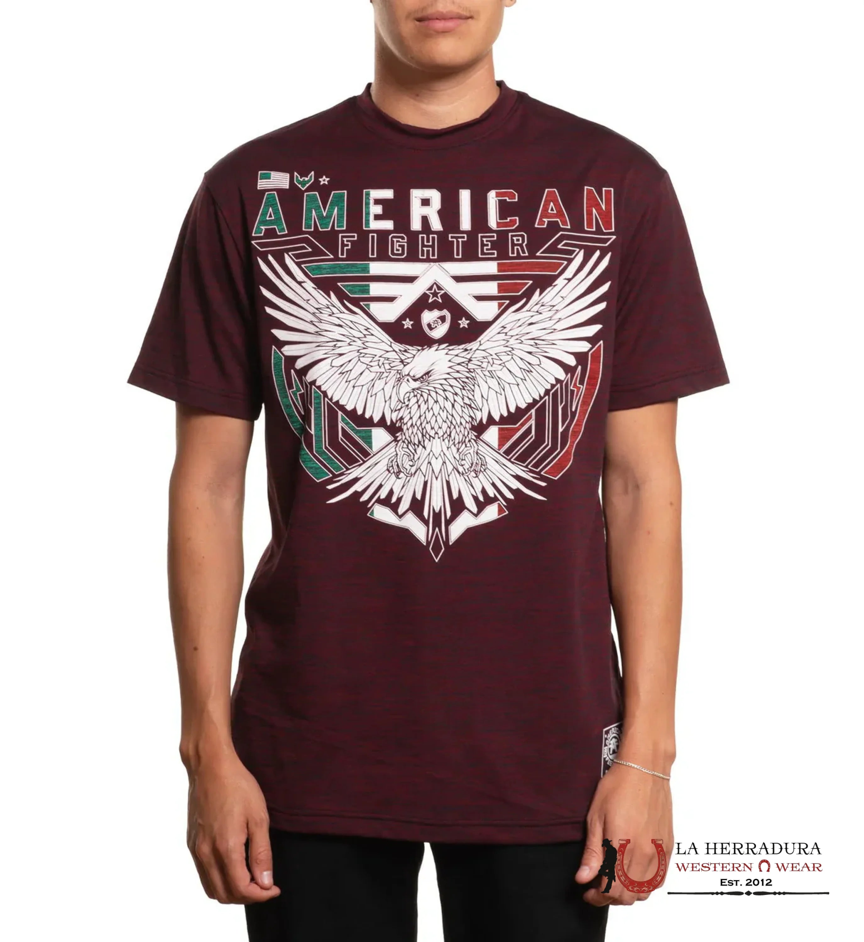 AMERICAN FIGHTER T-SHIRT LANTON MEXICO FM15534 ROPA HOMBRES