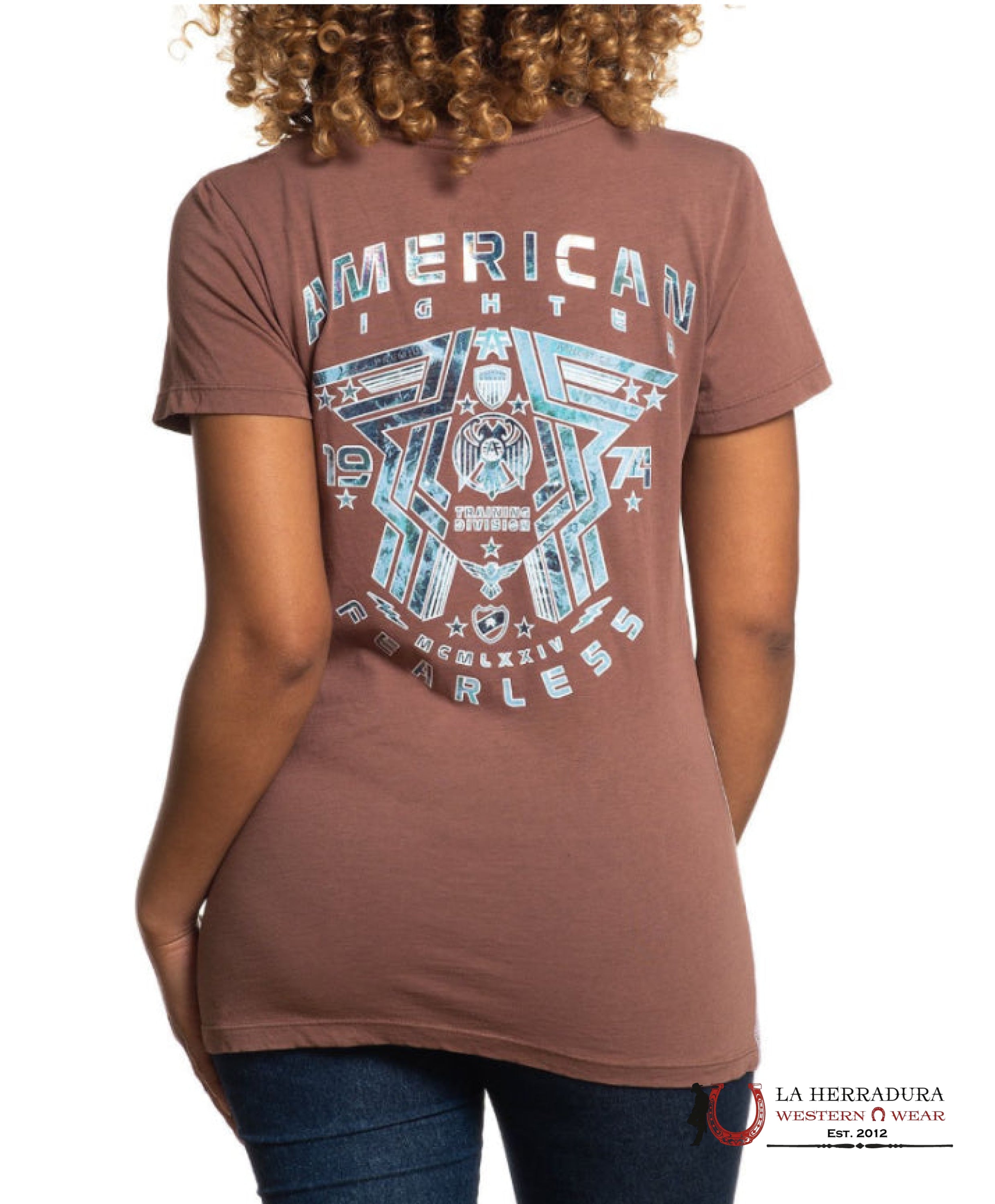 AMERICAN FIGHTER WOMEN ELMORE PINK BLUE PRINT FW13741 ROPA MUJERES