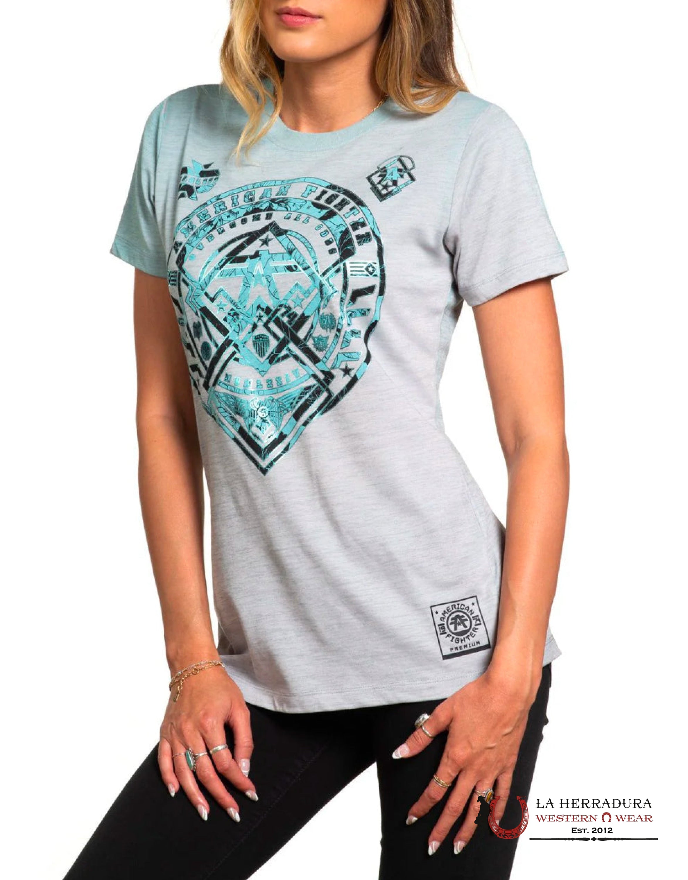 American Fighter Elkview Short Sleeve Tee Mist Ropa Mujeres