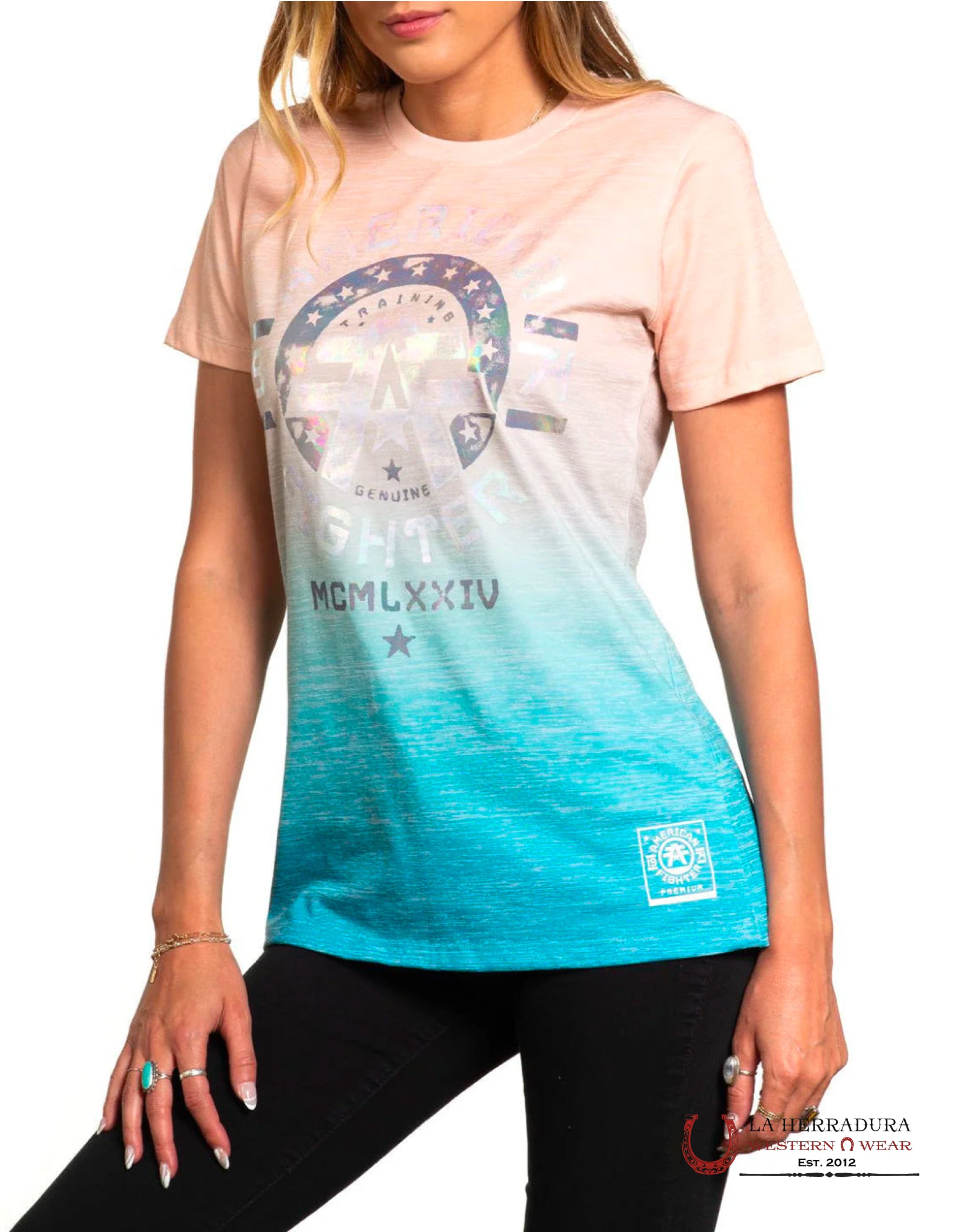 American Fighter Tennessee Short Sleeve Tee Mist Ropa Mujeres