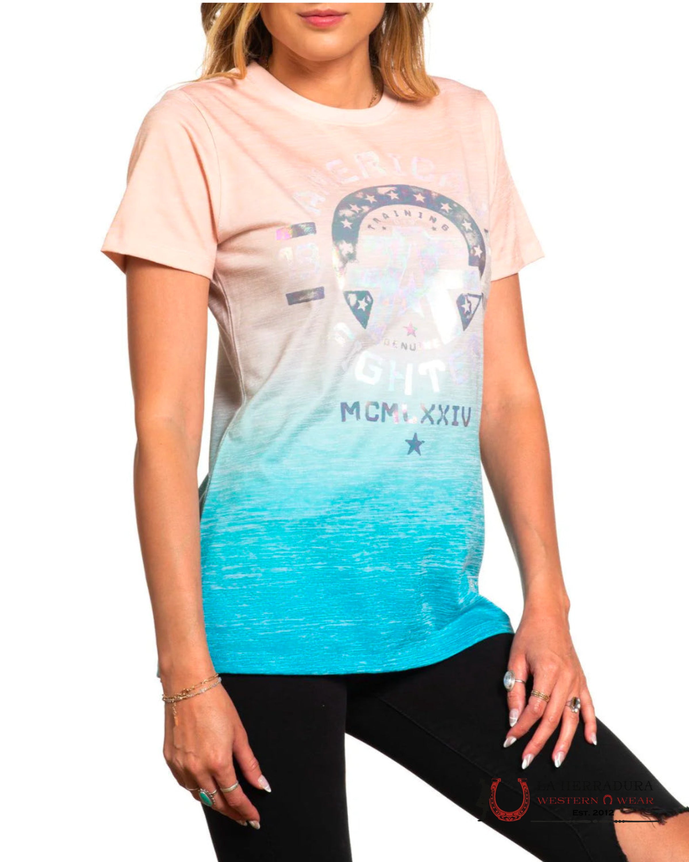 American Fighter Tennessee Short Sleeve Tee Mist Ropa Mujeres