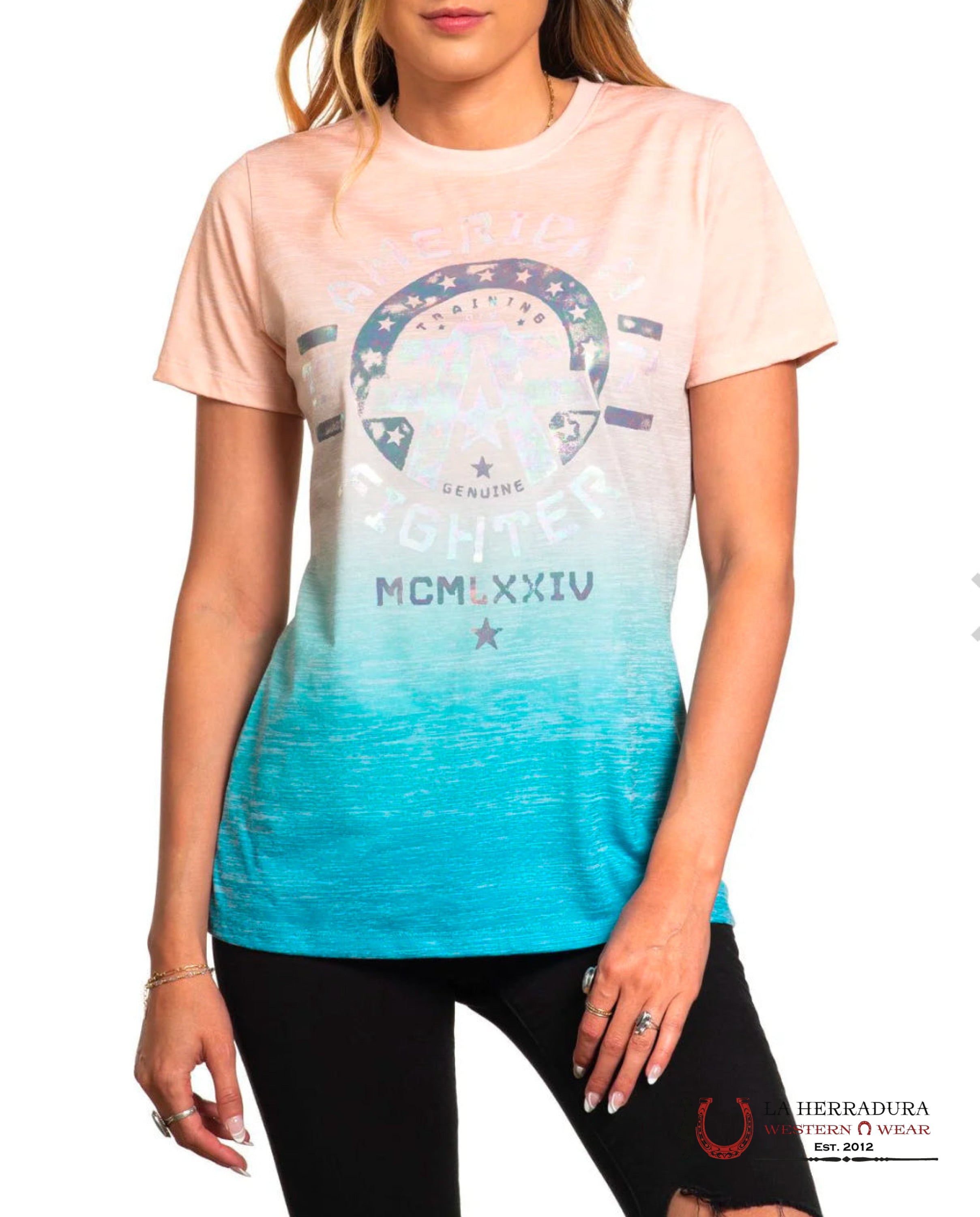 American Fighter Tennessee Short Sleeve Tee Mist Ropa Mujeres