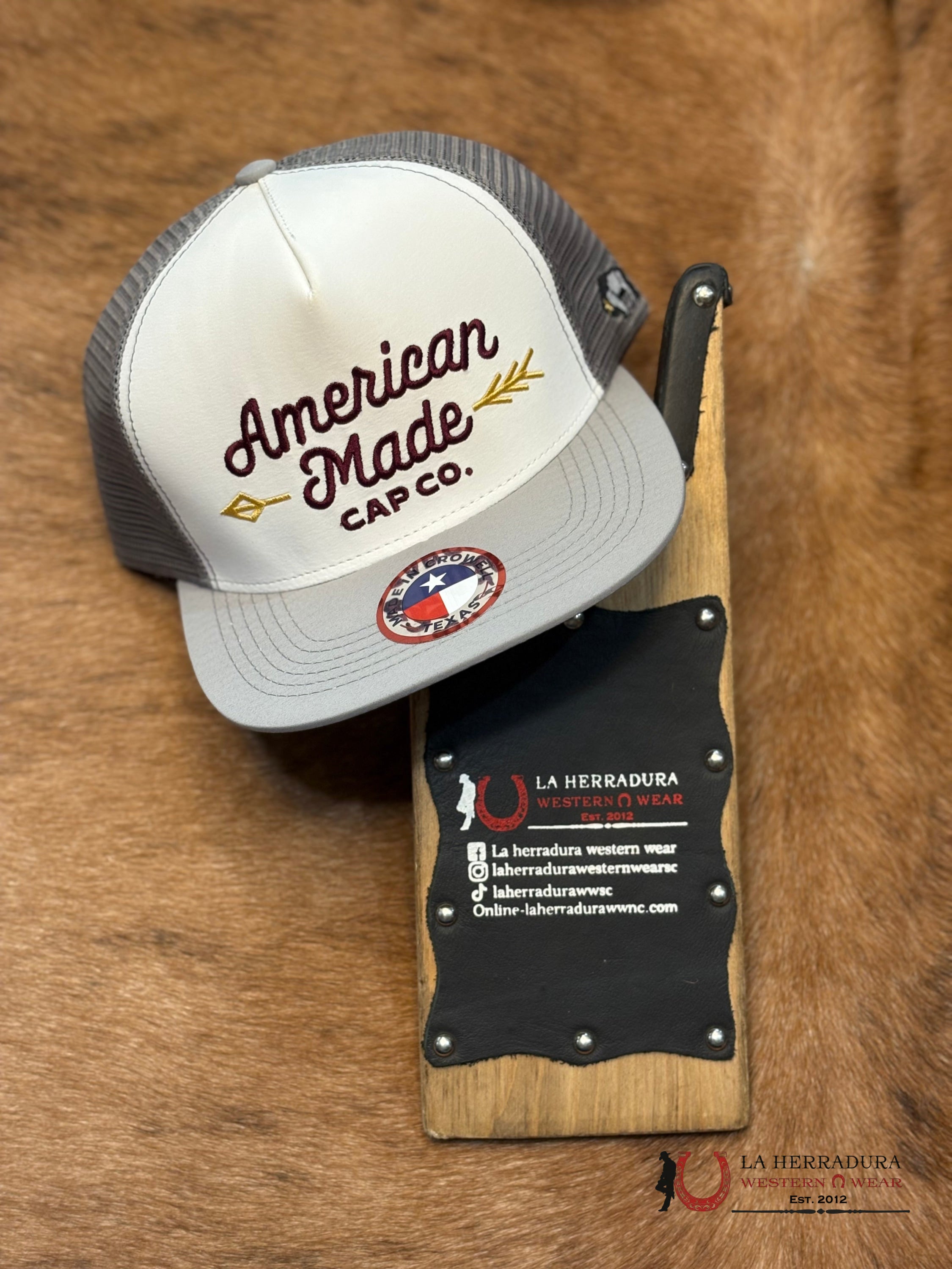 AMERICAN MADE GREY CAP CAPS MENS GORRAS HOMBRES