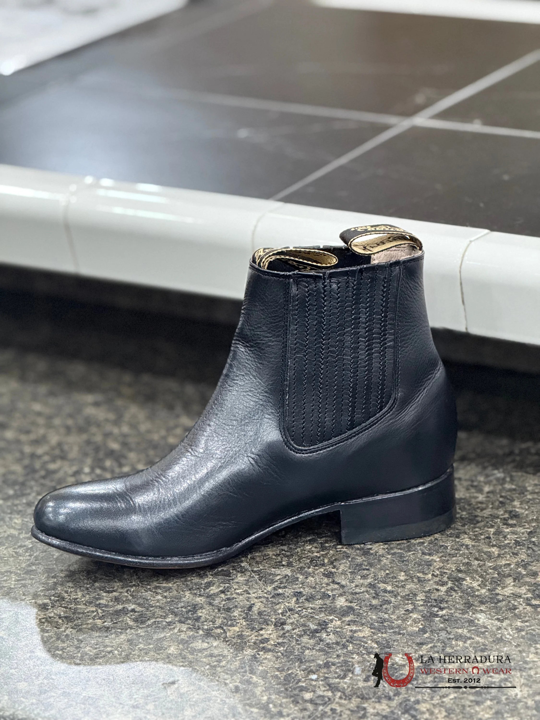 ARANGO CHARRO NAPA SHORT-BOOT BLACK BOTAS HOMBRES