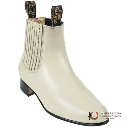 ARANGO CHARRO NAPA SHORT-BOOT BONE/HUESO