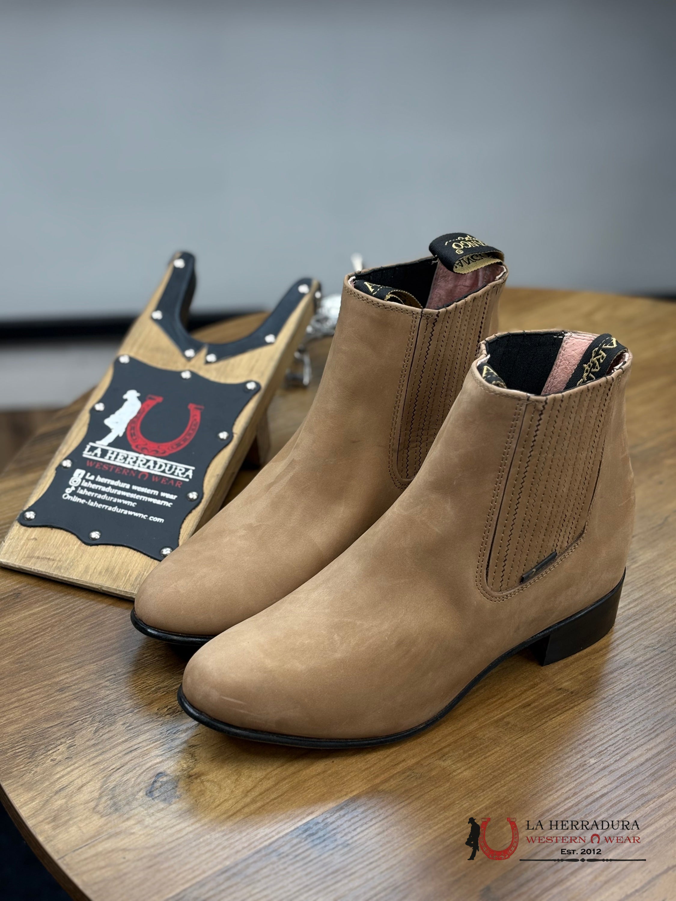 Arango Botín Charro Nobuck Arena Botas Hombres