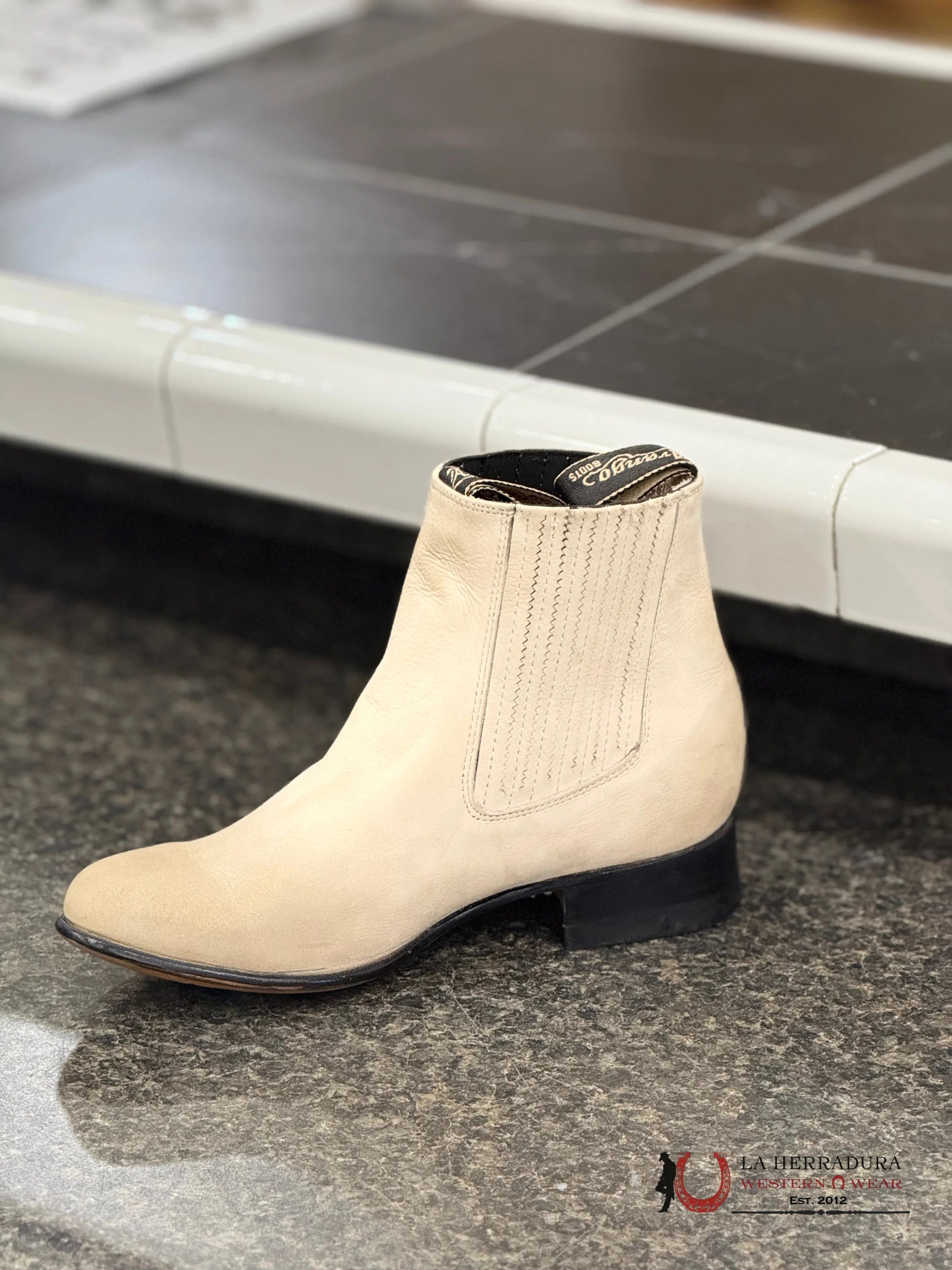 ARANGO CHARRO NOBUCK SHORT-BOOT PERLA BOTAS HOMBRES