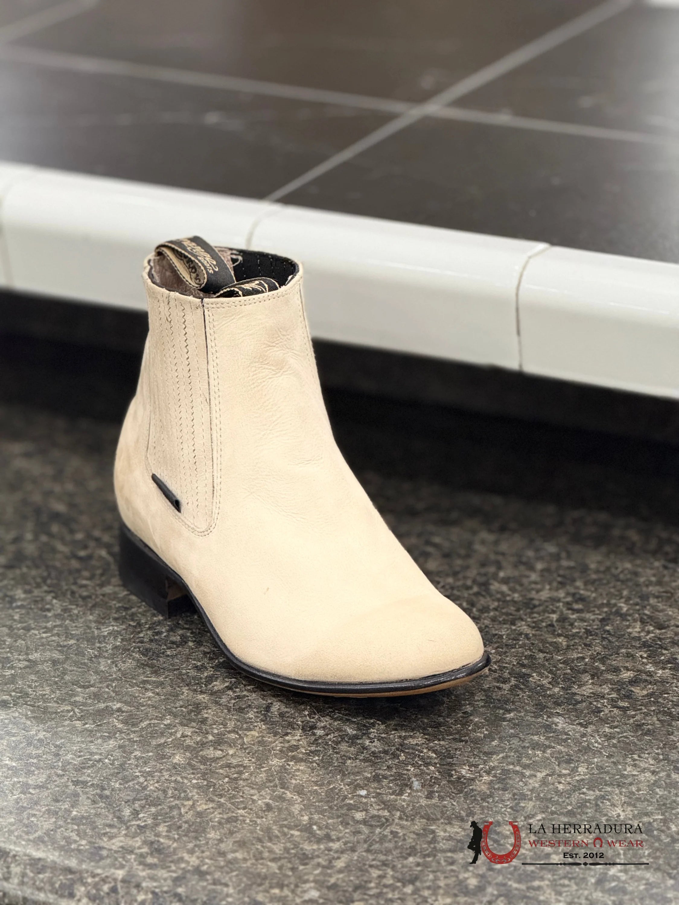 ARANGO CHARRO NOBUCK SHORT-BOOT PERLA BOTAS HOMBRES