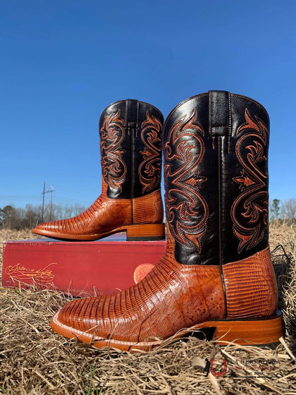 ARANGO PRO-RODEO BOOTS EXOTIC COGÑAC LIZARD