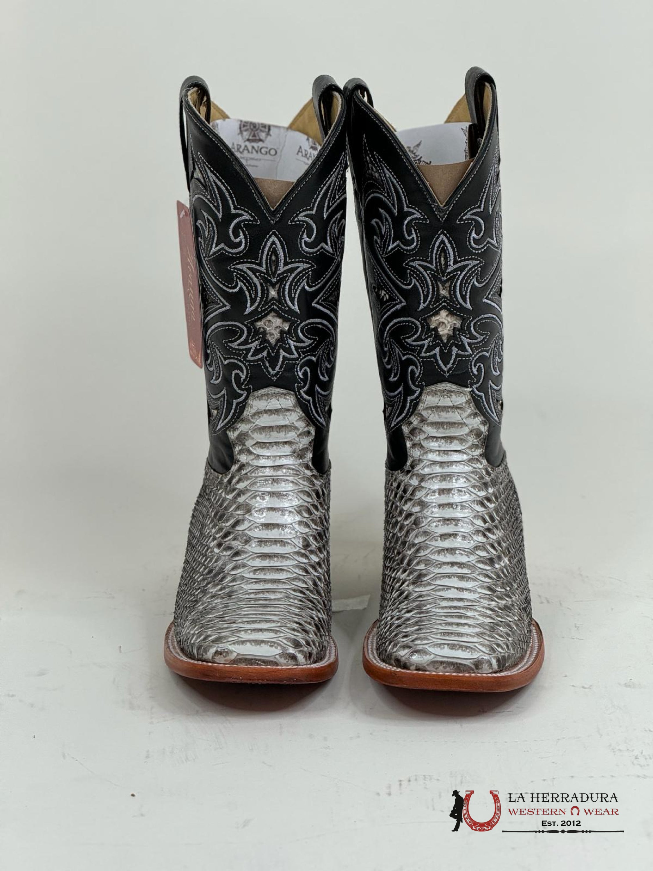Arango Boots Pro-Rodeo Exotic Python Natural Botas Hombres