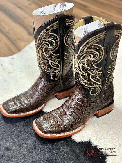 ARANGO PRO-RODEO BOOTS EXOTIC TOBACCO COCO BELLY