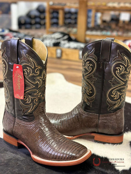 ARANGO PRO-RODEO BOOTS EXOTIC TOBACCO LIZARD