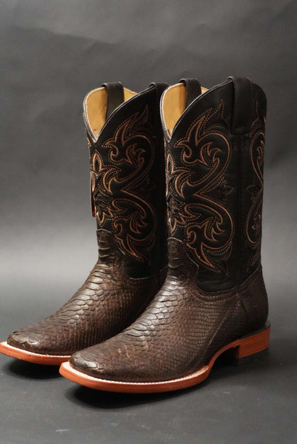 BOTAS ARANGO PRO-RODEO EXOTIC COCO BELLY NEGRO