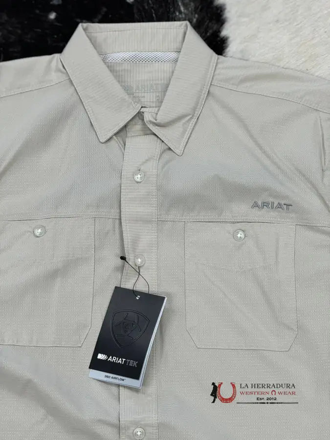 Ariat 360 Airflow Silver Lining Short Sleeve Shirt Ropa Hombres