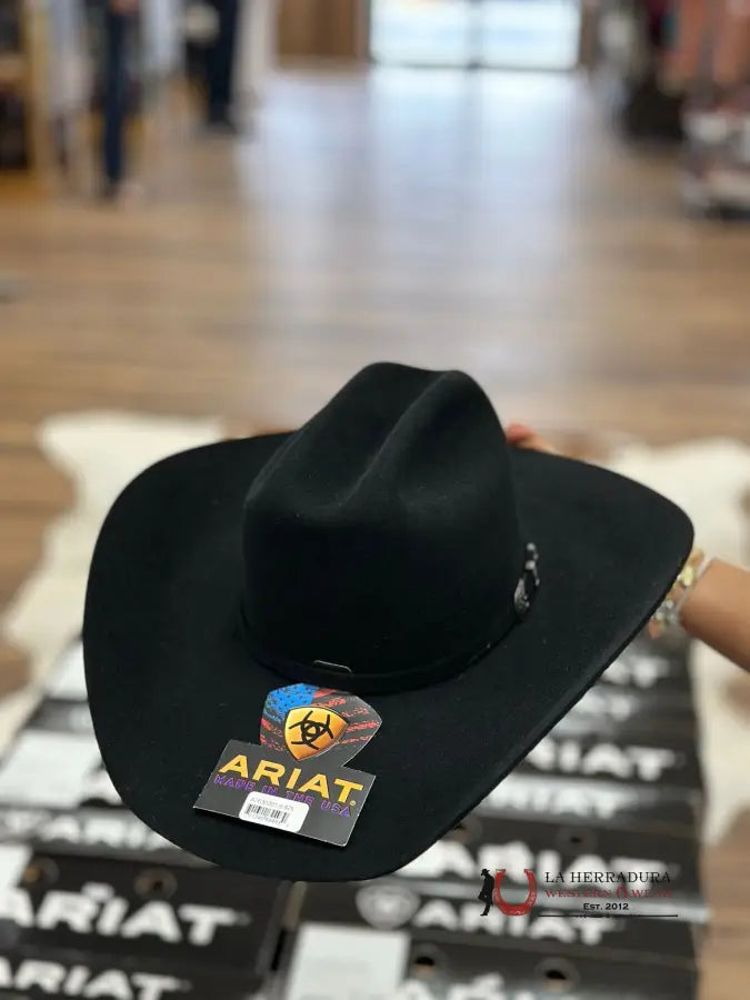 Ariat 6X Felt Black Hat Tejana