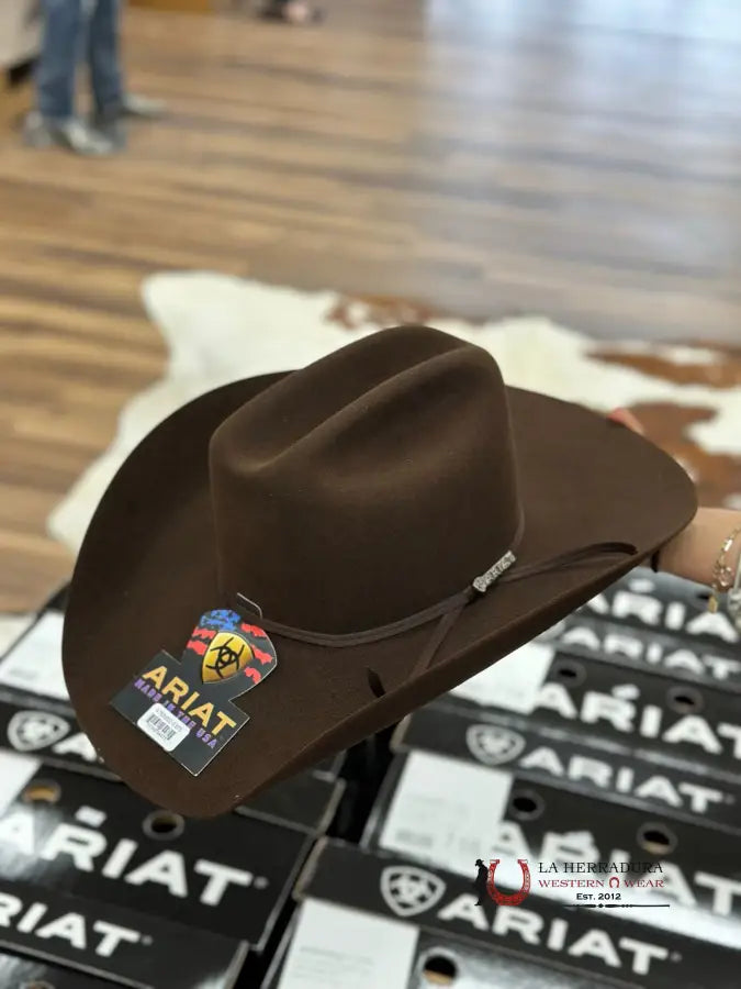 Ariat 6X Felt Brown Hat Tejana