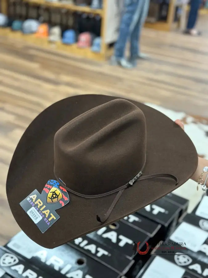 Ariat 6X Felt Brown Hat Tejana