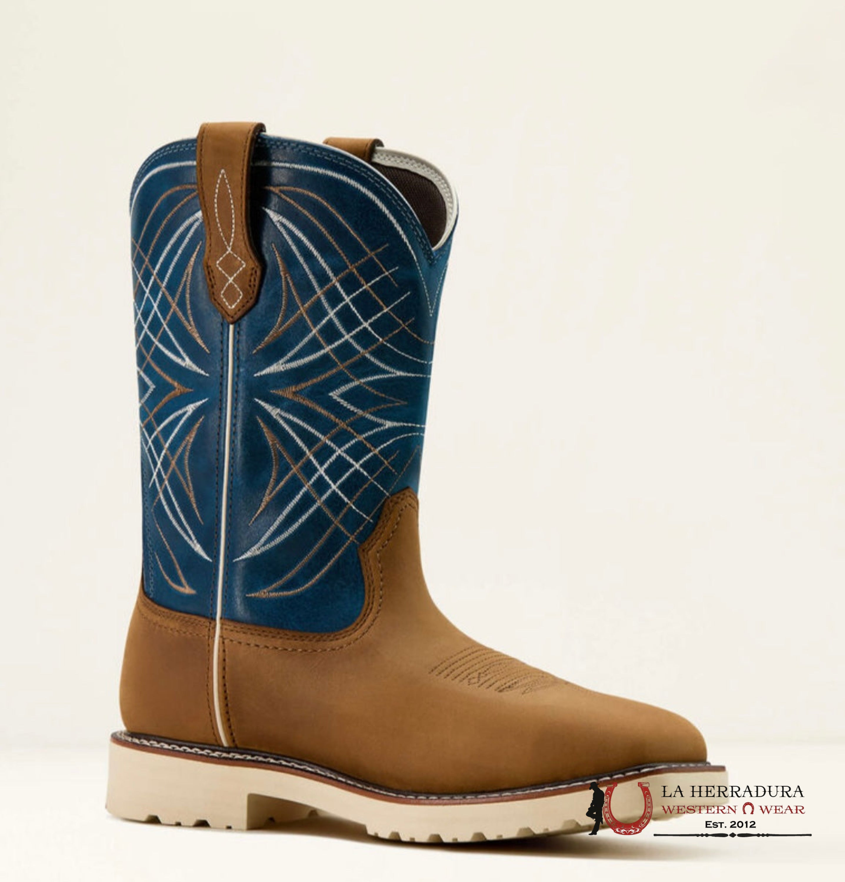 Ariat Activator H2O Steel Tool Dusted Brown/Basin Blue Wide Square Toe