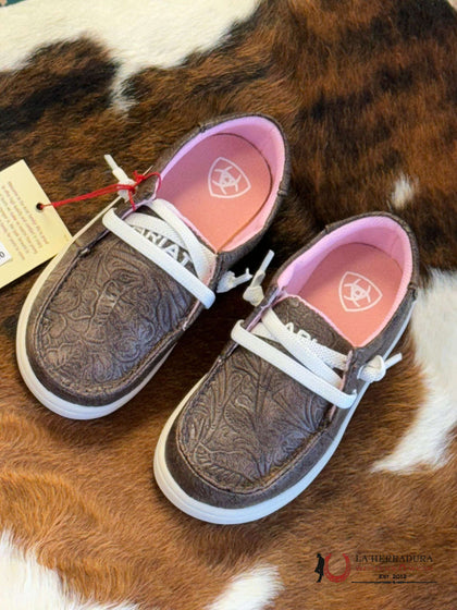 ZAPATOS FLORALES MARRONES DE BEBÉ ARIAT A443002034