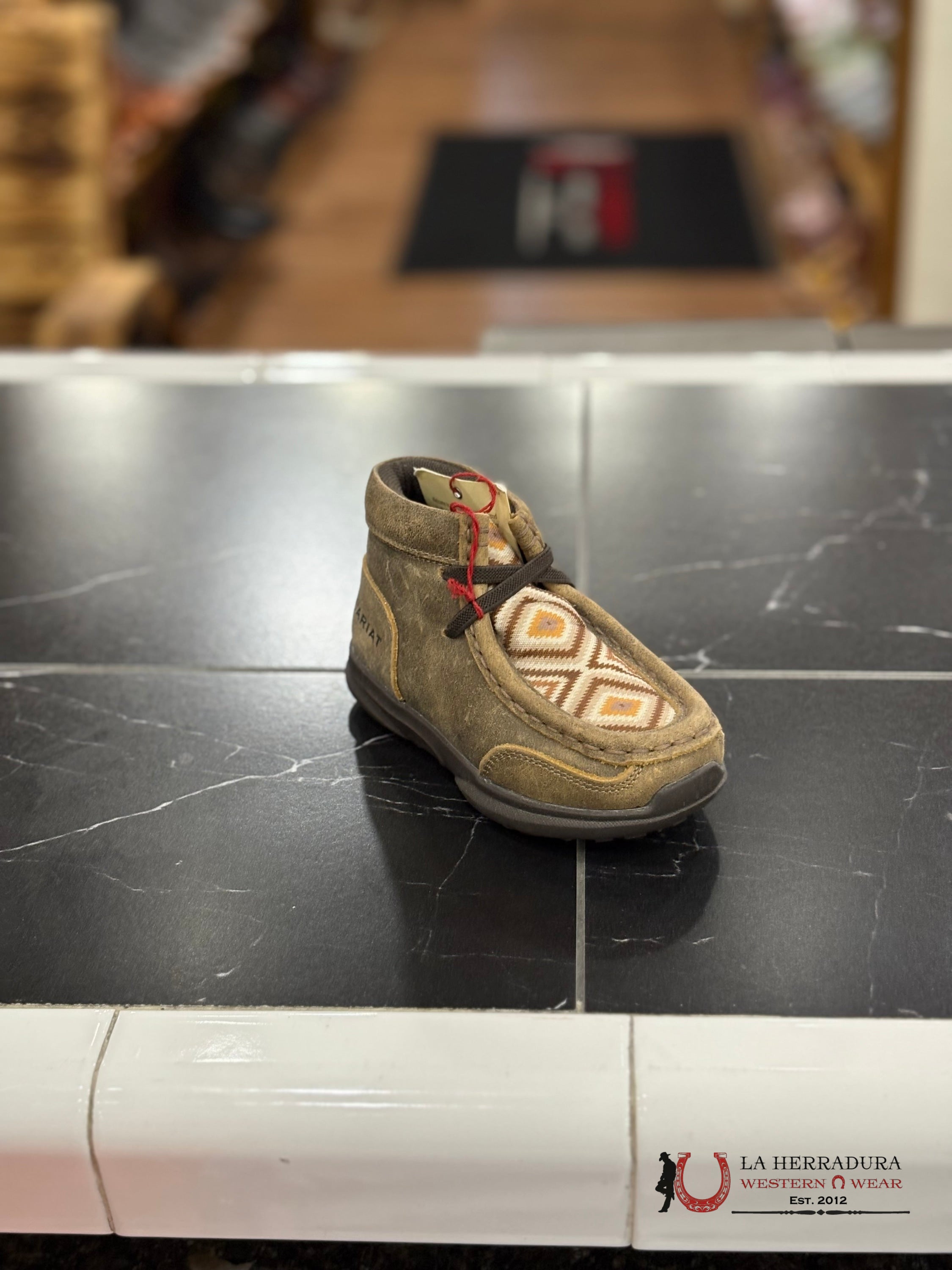 ARIAT BABY ‘JAMIE’ BROWN/AZTEC SHOES A443000902 NIÑOS