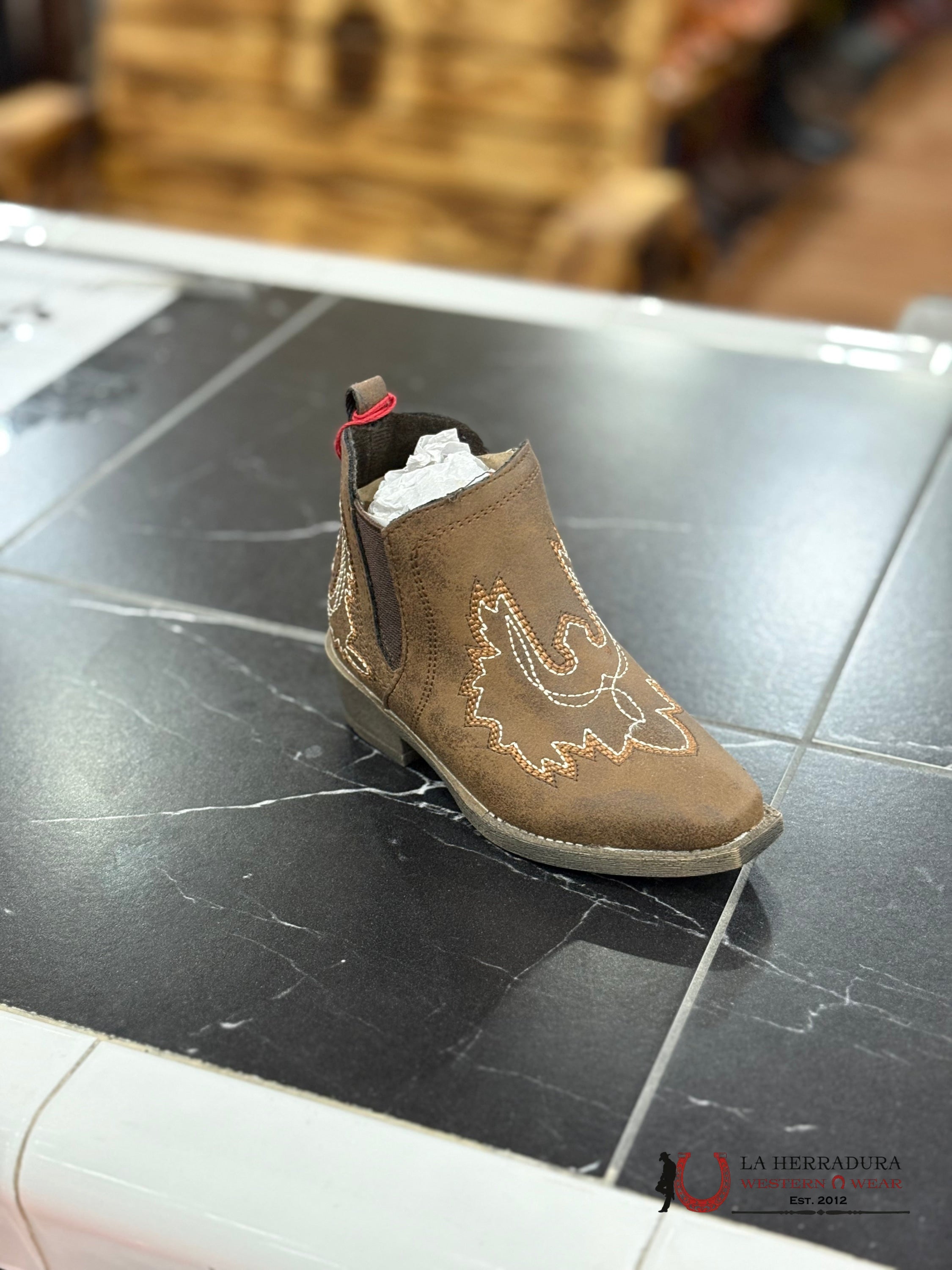 ARIAT BABY ‘MYA’ BROWN SHORT BOOT A441002008 NIÑOS