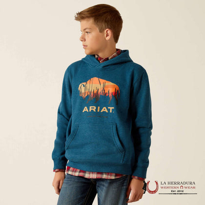 Ariat Sudadera con Capucha Bison Plains Hydra Heather - 10052394