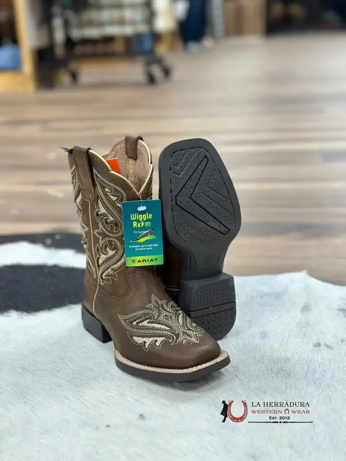 Ariat Boots Round Up Bliss Sassy Brown Niños