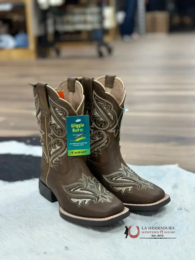 Ariat Boots Round Up Bliss Sassy Brown Niños