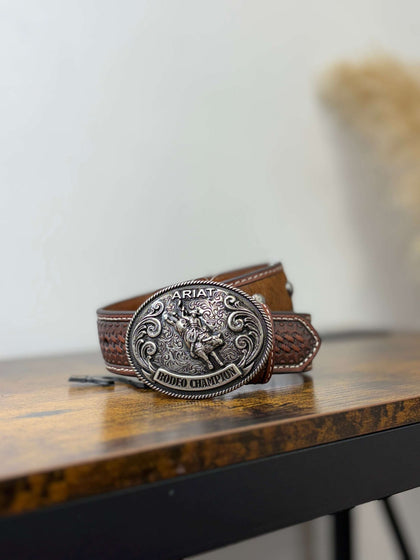 ARIAT BOYS BROWN COWHIDE BELT- A1305608