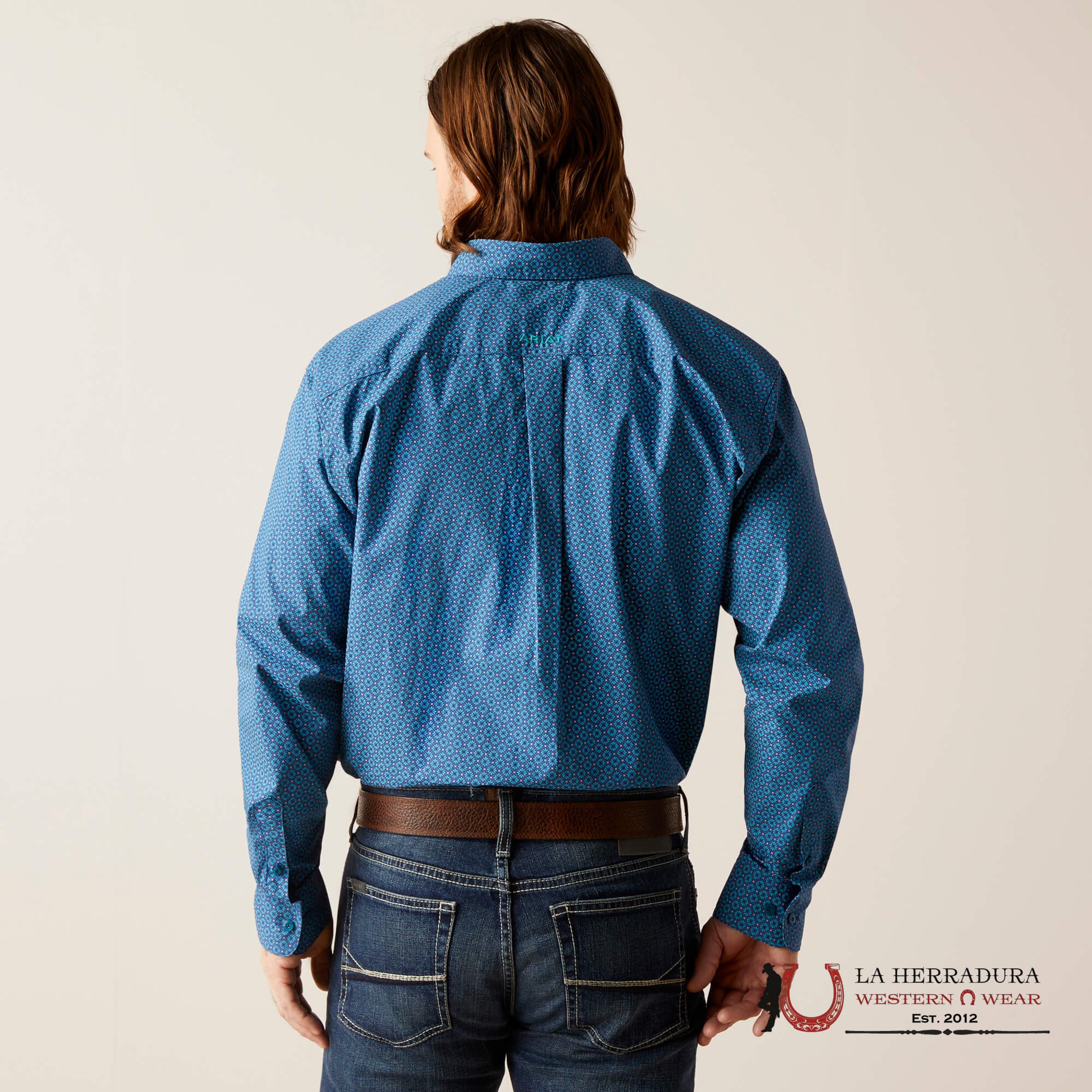Ariat Braxton Classic Long Sleeve Shirt Spellbound Teal - 6222 Ropa Hombres