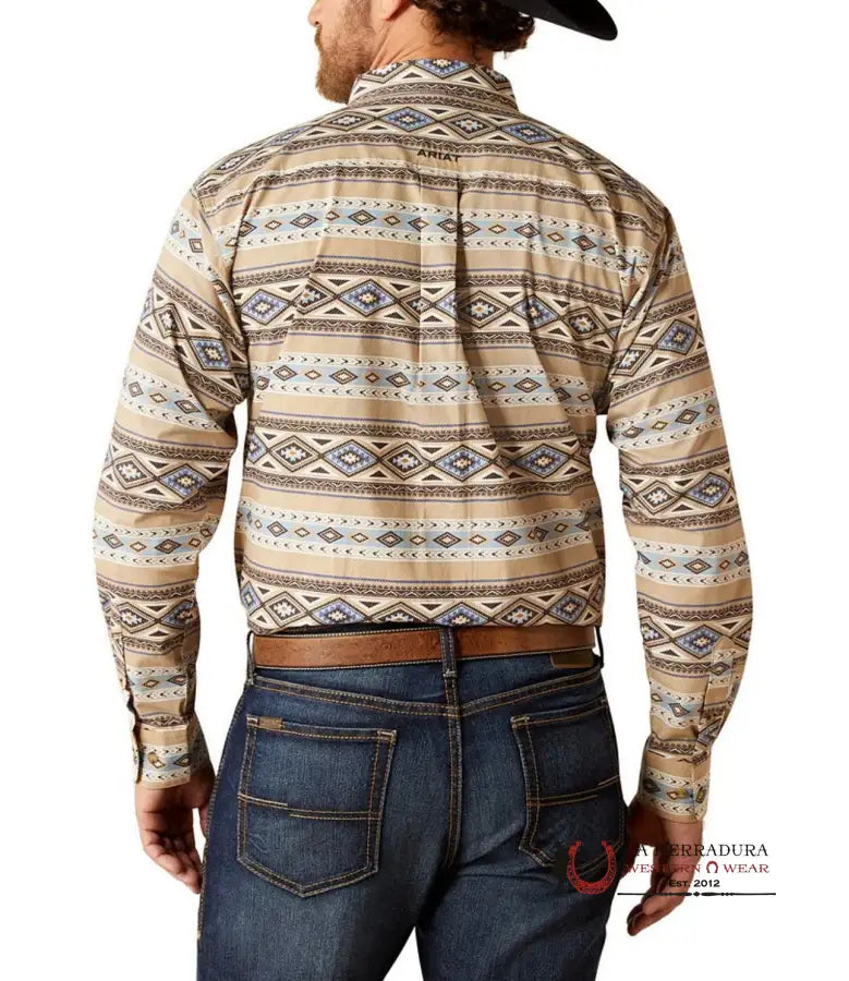 Ariat Brown Cory Long Sleeve Ropa Hombres