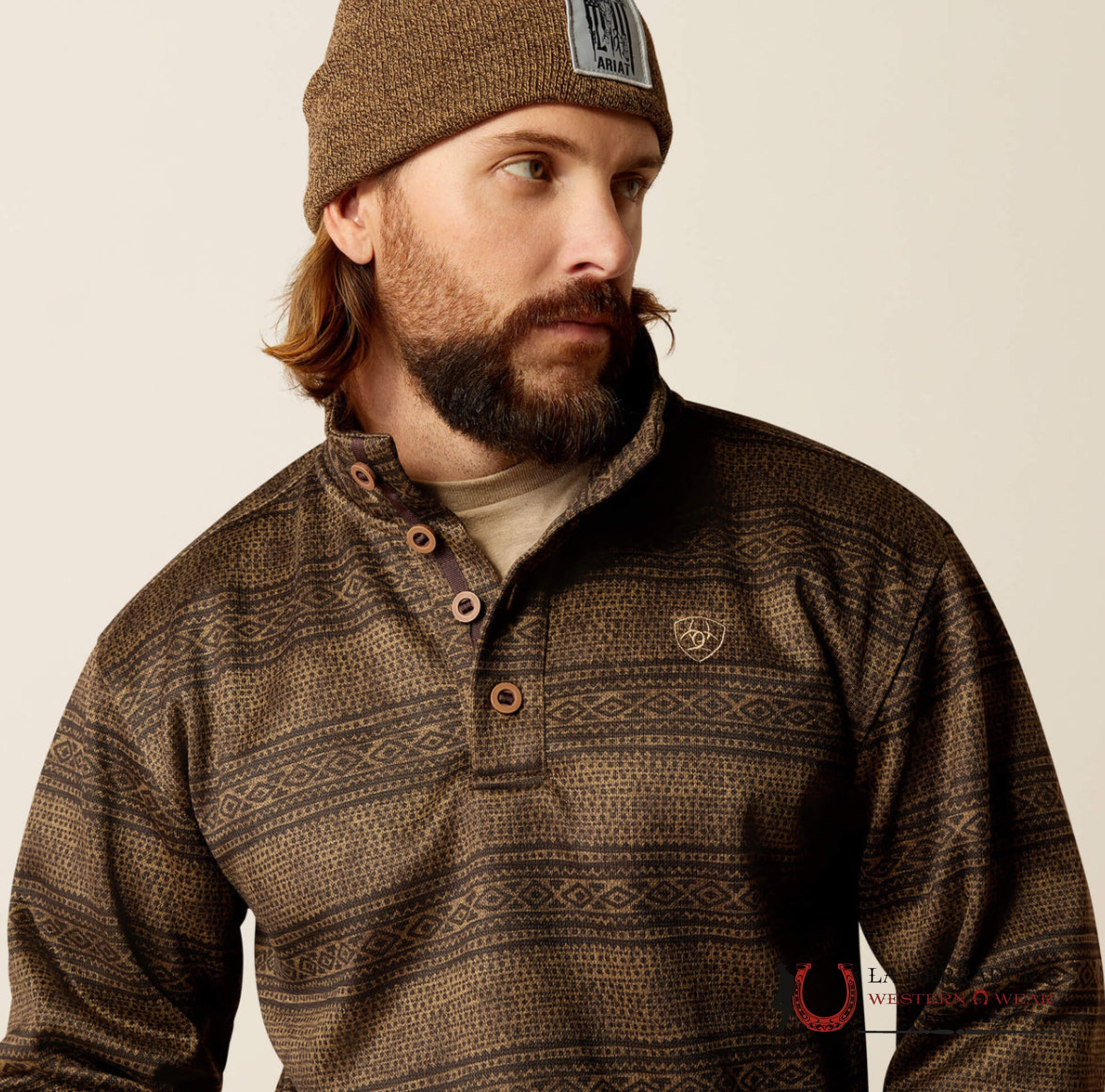 Ariat Brown Southwest Serape Wesly Sweater-2698 Ropa Hombres