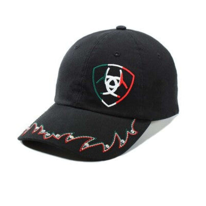 GORRA ARIAT NEGRA CON PEDRERÍA