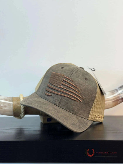 GORRA ARIAT MARRÓN OSCURO Y CANELA - A300012102