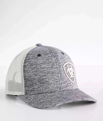 GORRA ARIAT GRIS CON LOGO BLANCO