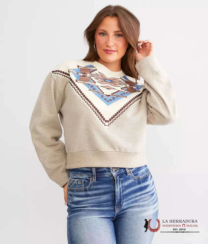 ARIAT CHIMAYO EMBROIDERY SWEATER SHIRT 10046283