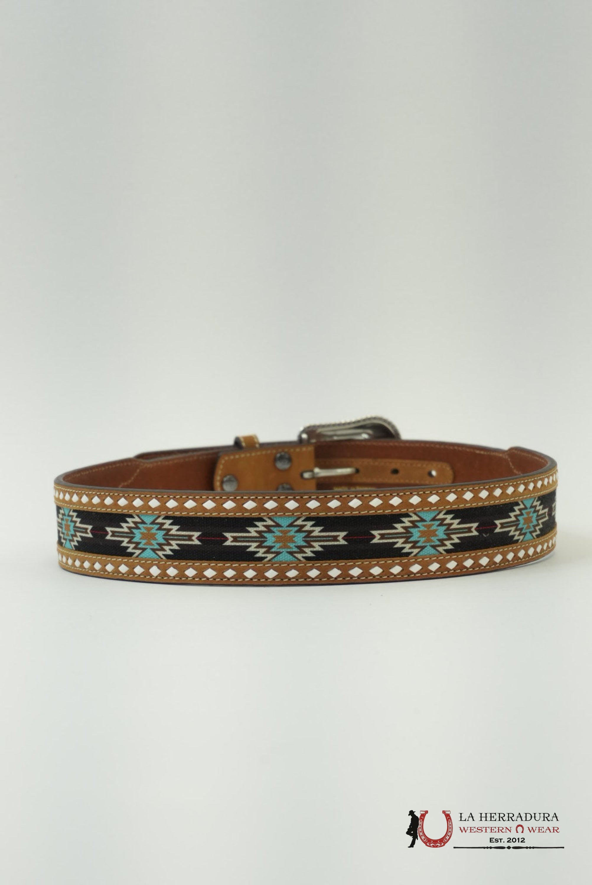 ARIAT CINTURÓN TAN MULTI BROWN AZTEC CINTURONES HOMBRES