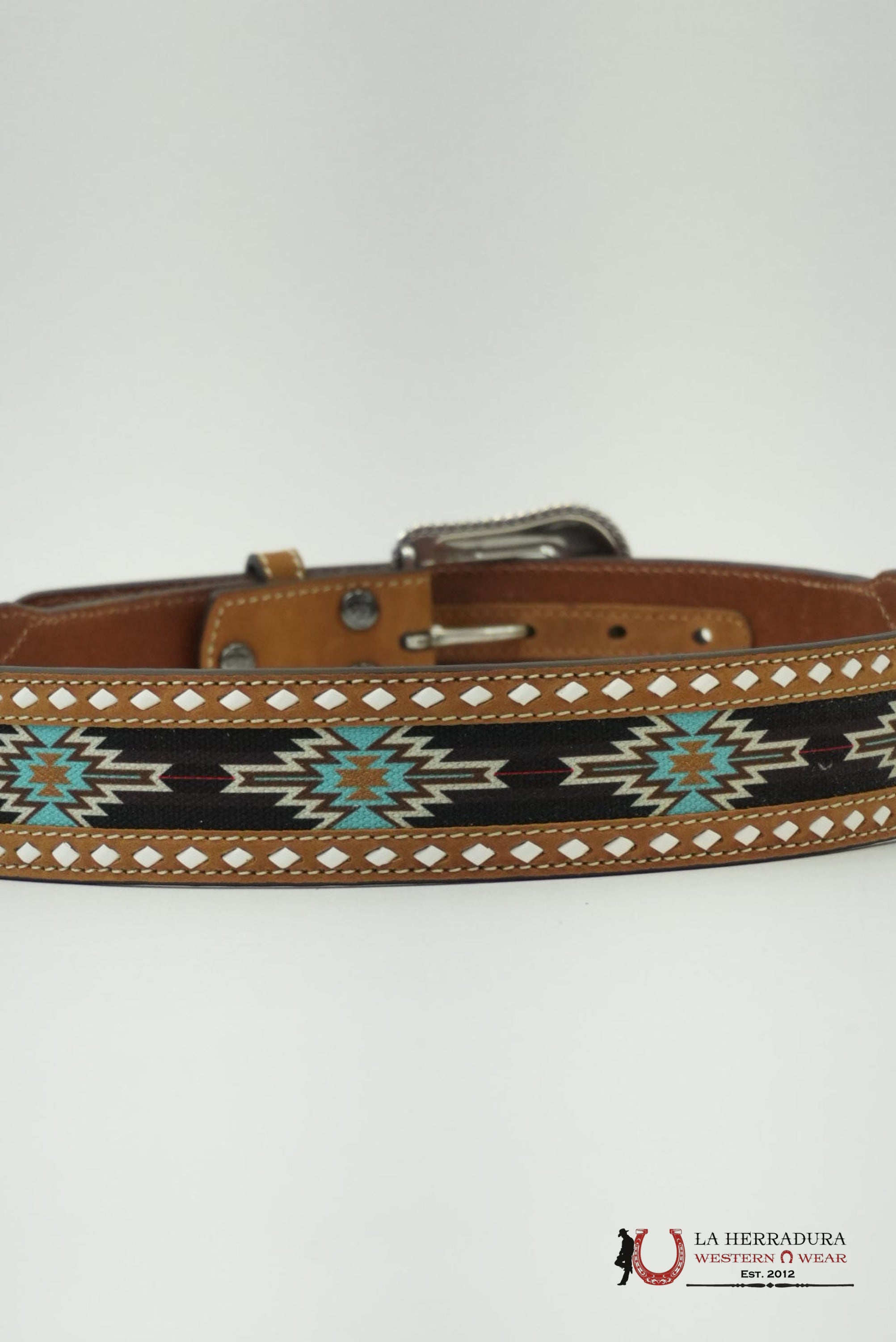 ARIAT CINTURÓN TAN MULTI BROWN AZTEC CINTURONES HOMBRES