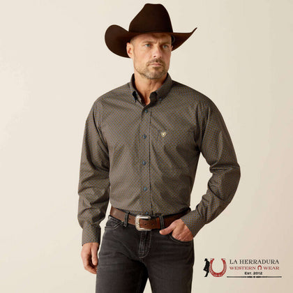 ARIAT CLASSIC REAGAN ROYAL BLUE LONG SLEEVE SHIRT - 10052356